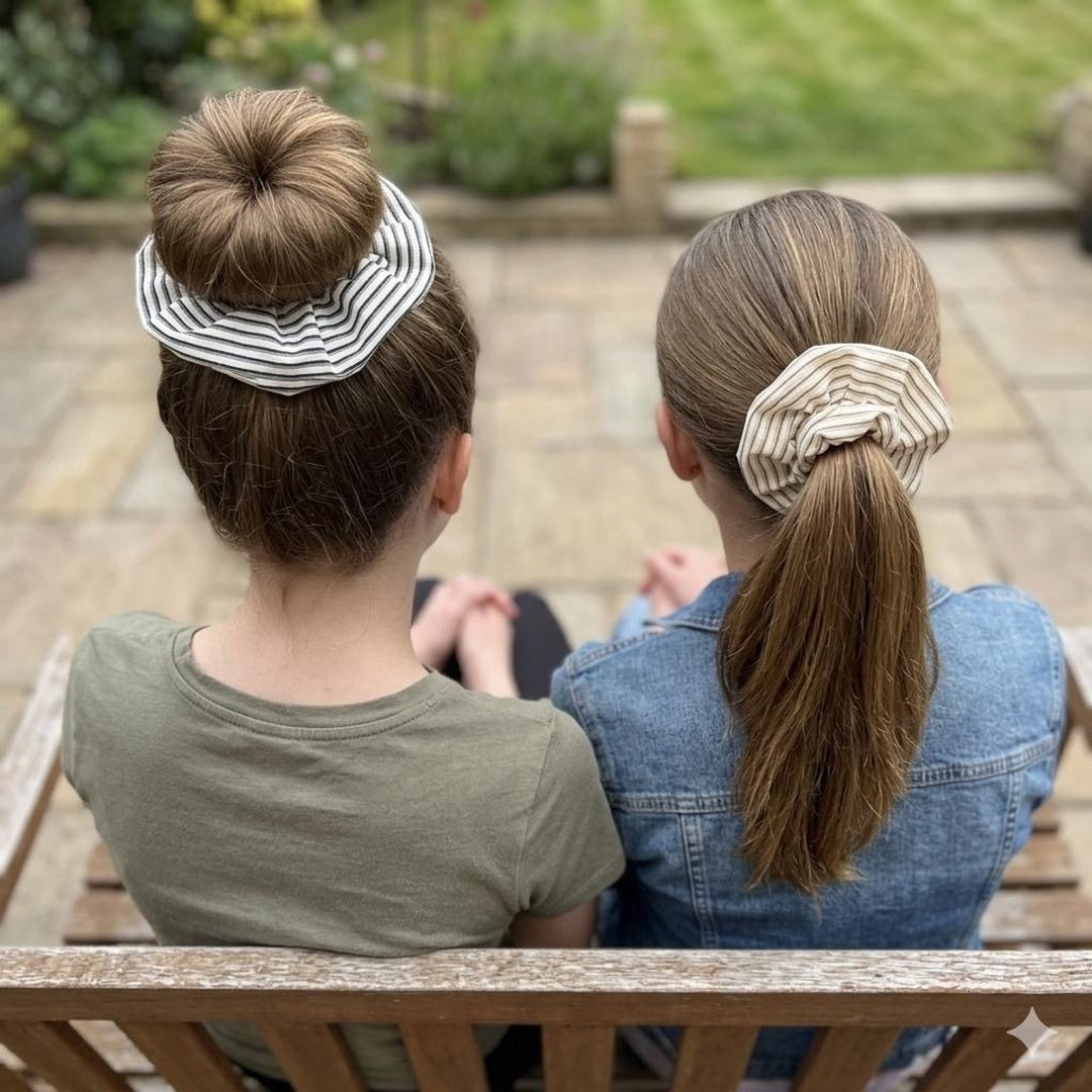 Everyday Effortless Cotton Scrunchie - Set Of 2