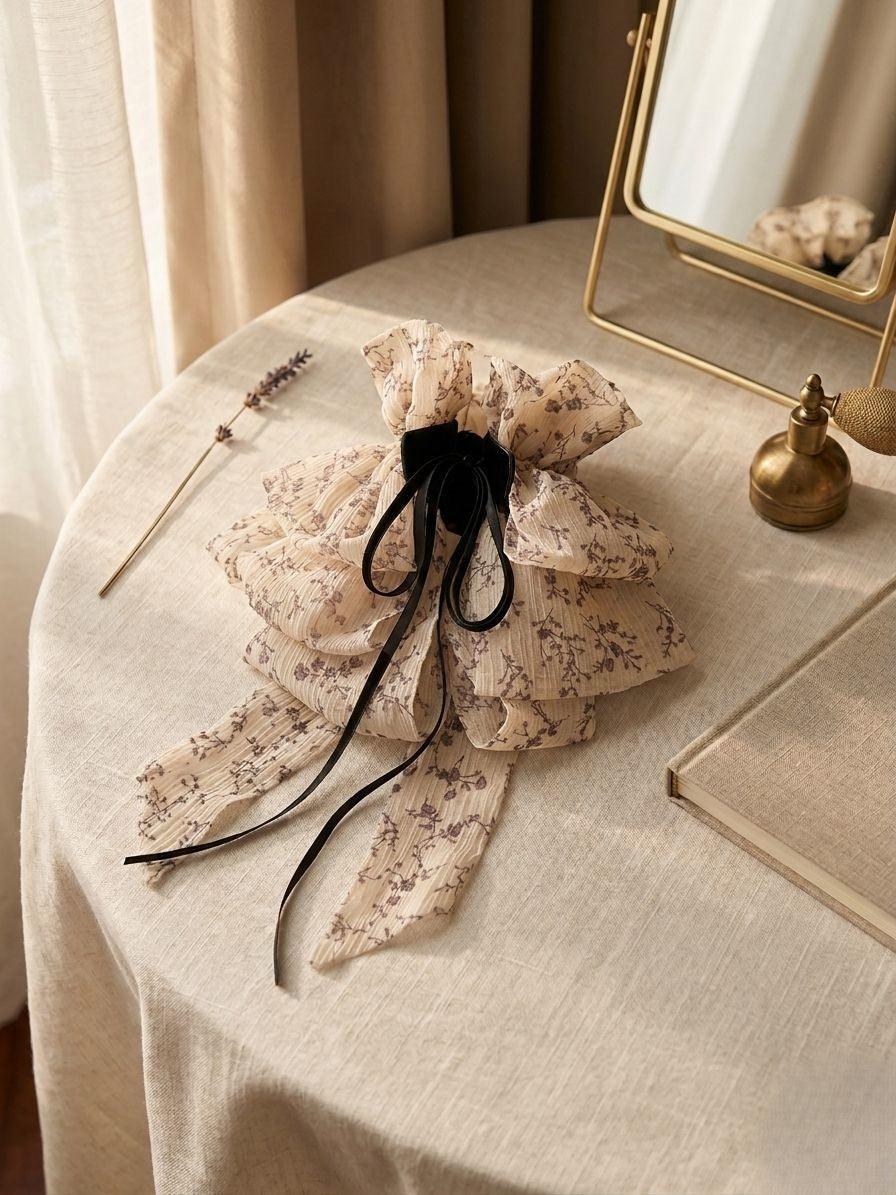 Vintage Meadow Bowknot Claw