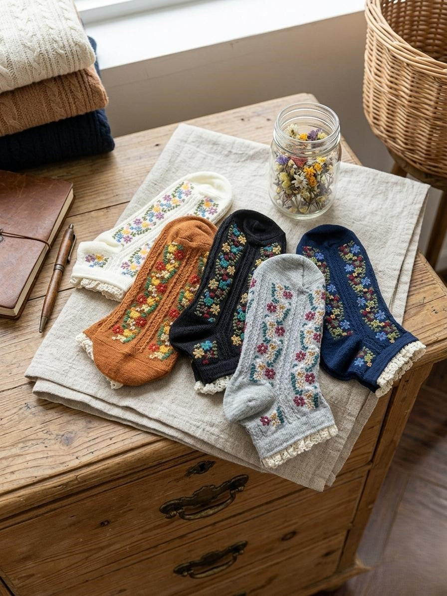 Flora & Frill Socks -Set Of 5