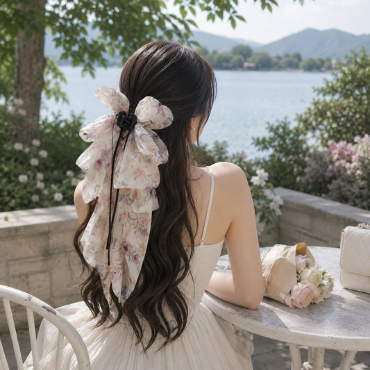 Botanical Bloom Bowknot Claw