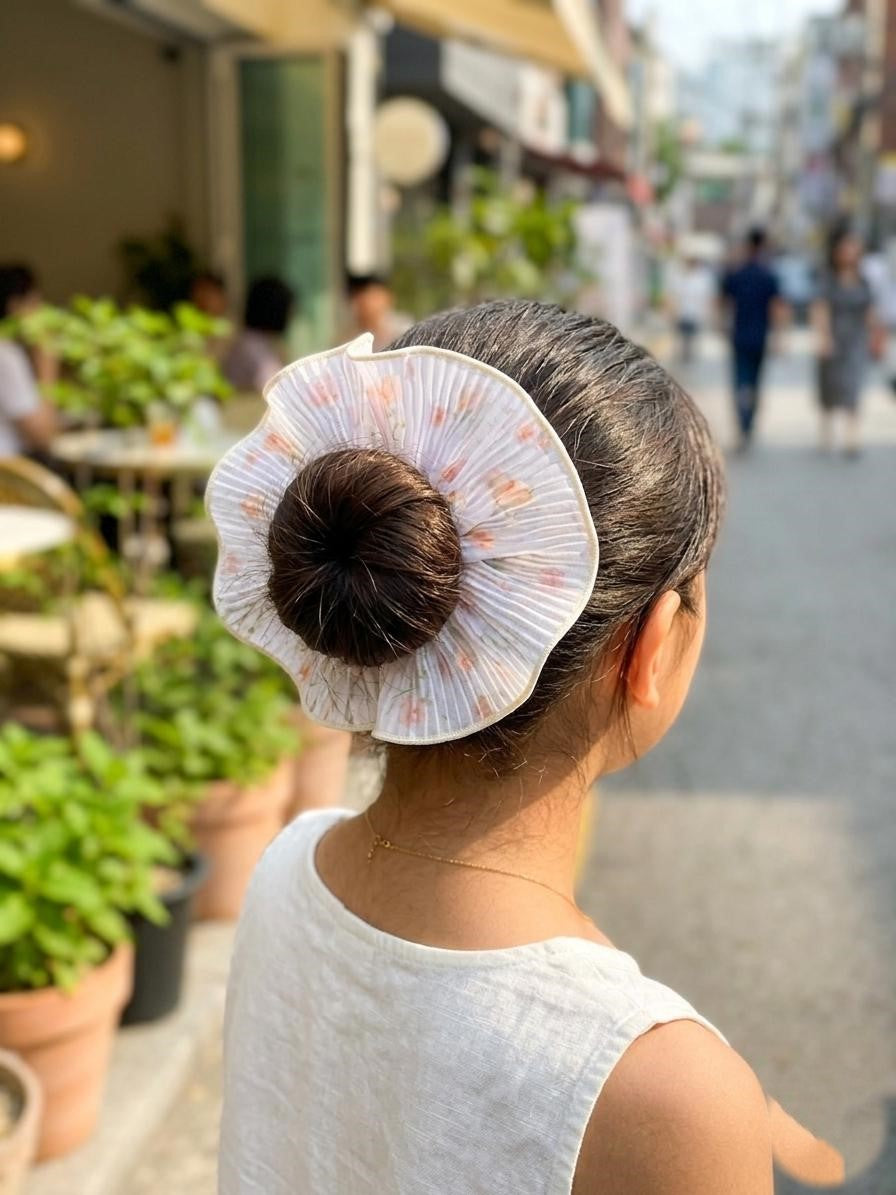 Petal Soft Scrunchie - Set Of 4