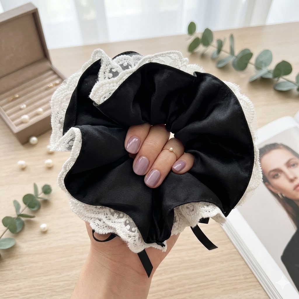 Luna Lace Oversized Scrunchie