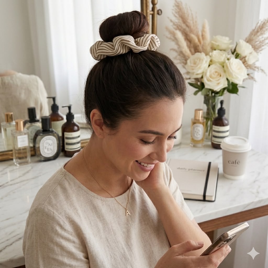 Everyday Effortless Cotton Scrunchie - Set Of 2