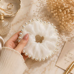 Pearl Serenity Scrunchie - Set Of 4