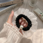 Classic Chic Pearl Hair Ties - Set Of 3