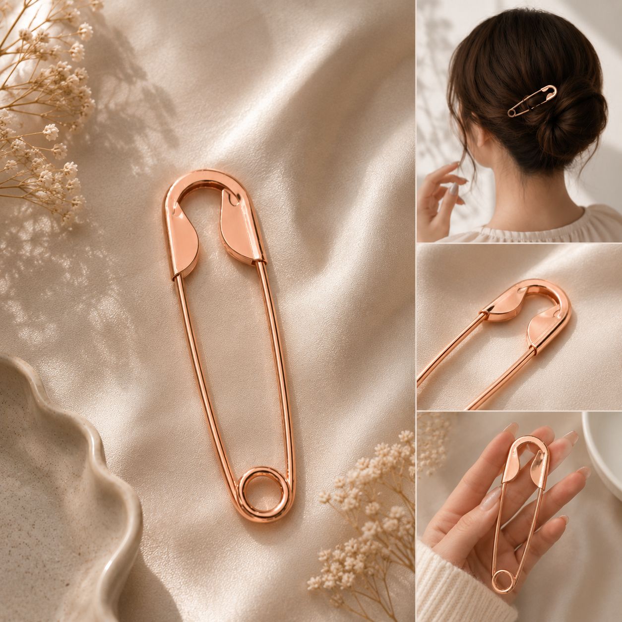 Rose Giant Safety Hair Pin