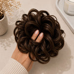 Human Hair Messy Scrunchie Brown | 35gms