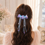 Ocean Dream Bow Hair Clips | Blue