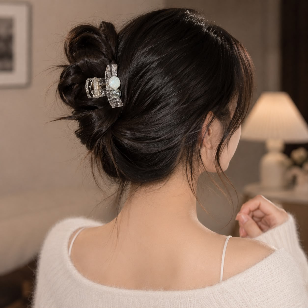 Moonstone Mini Claw Clip