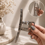 Crystal Luxe Smoky Claw Clip