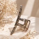 Crystal Luxe Smoky Claw Clip