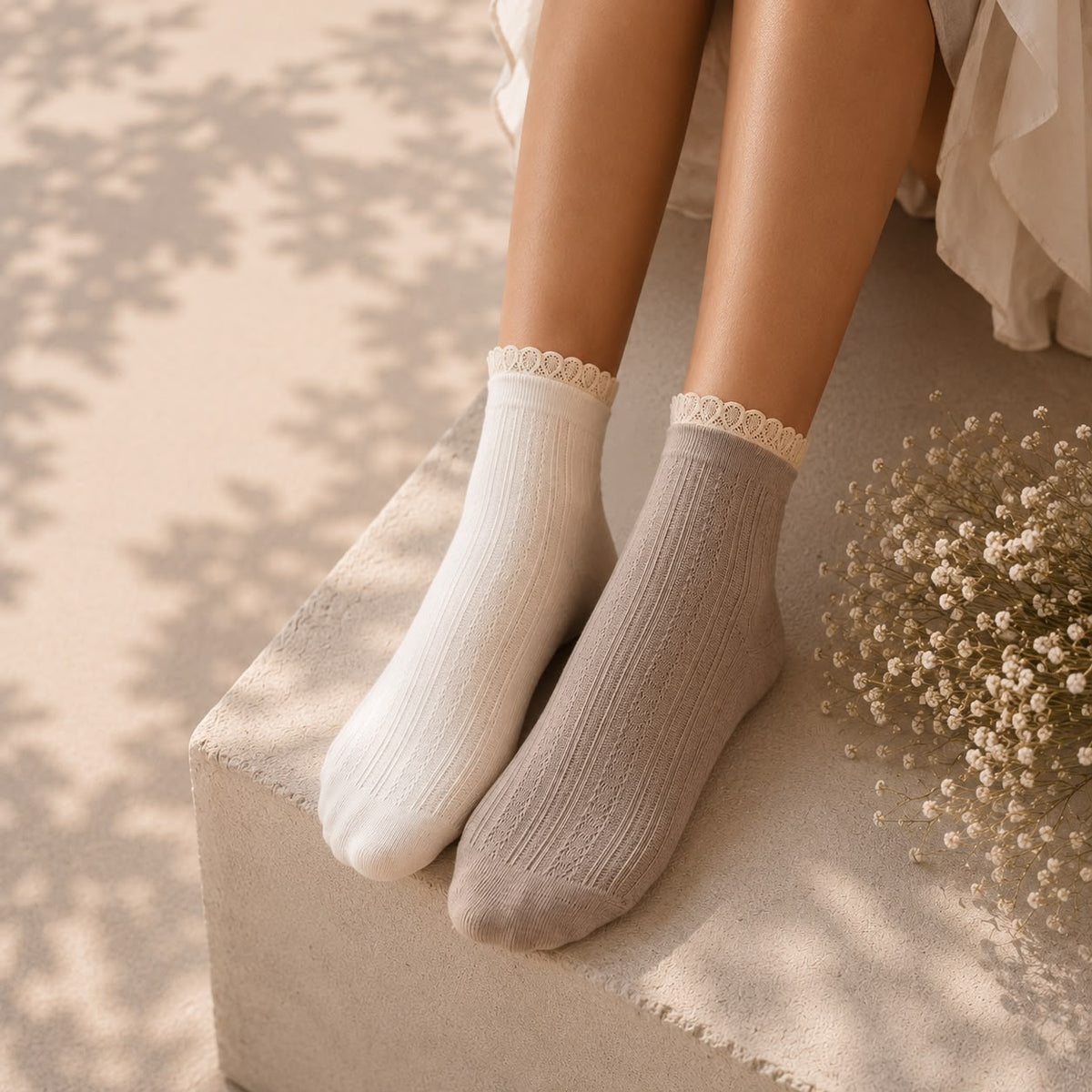 Lowkey Crochet Socks - Set Of 4