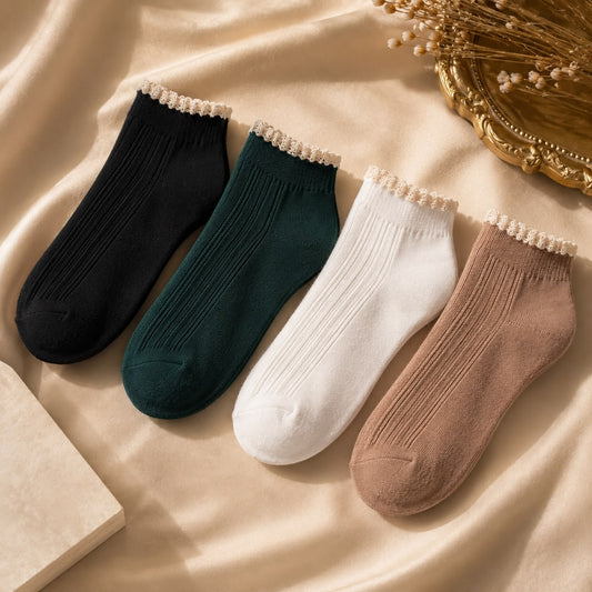 Luxe Lace Socks – Set Of 4