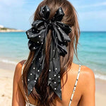 French Polka Dot Bow Claw