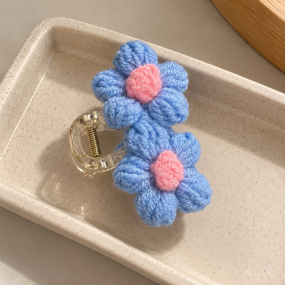 Pastel Bloom Crochet Claw
