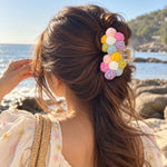 Pastel Pop Crochet Claw Clip