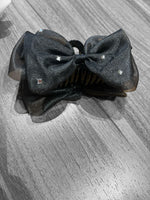 Soft luxe bow claw