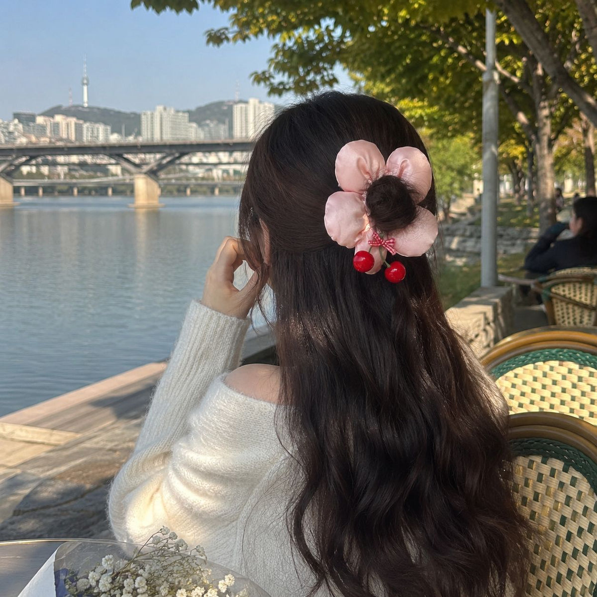 Cherry Blossom Scrunchie