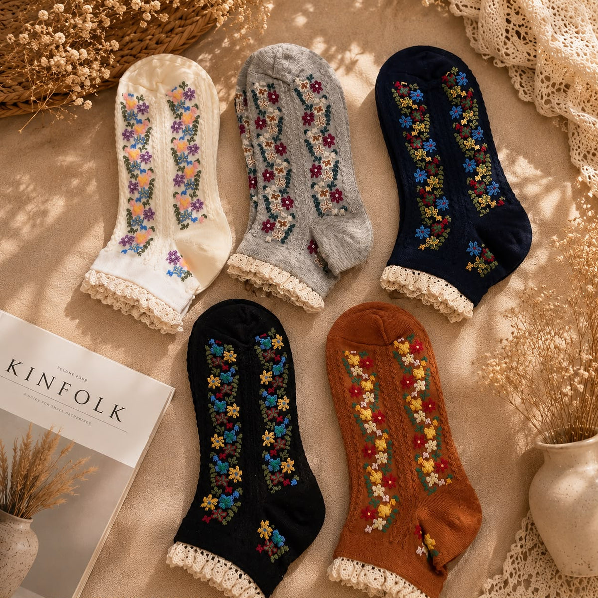 Flora & Frill Socks -Set Of 5