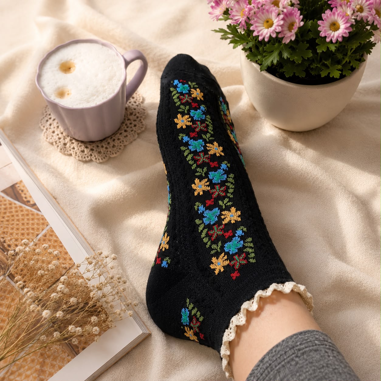Flora & Frill Socks -Set Of 5