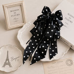 French Polka Dot Bow Claw