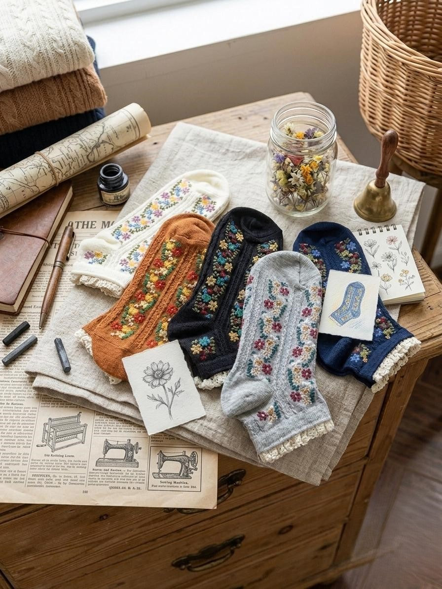 Flora & Frill Socks -Set Of 5