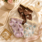 Rose Bloom Socks - Set Of 6